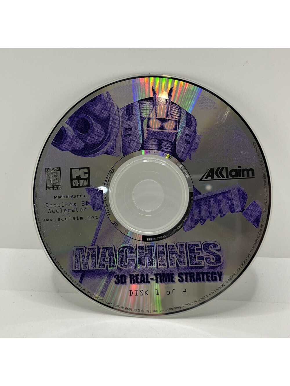 Machines 3D Real-Time Strategy Disc 1 of 2